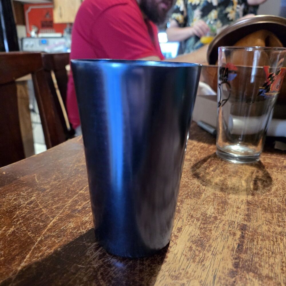 Vintage Anodized UNBRANDED Aluminum BLUE Drinking Tumbler Ultralight Camping